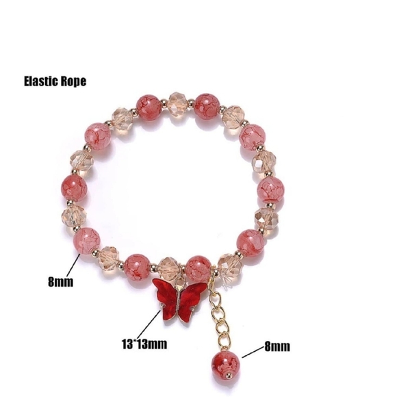 (Set of 2) Butterfly Fashion Charm Bracelets - Picture 3 of 10